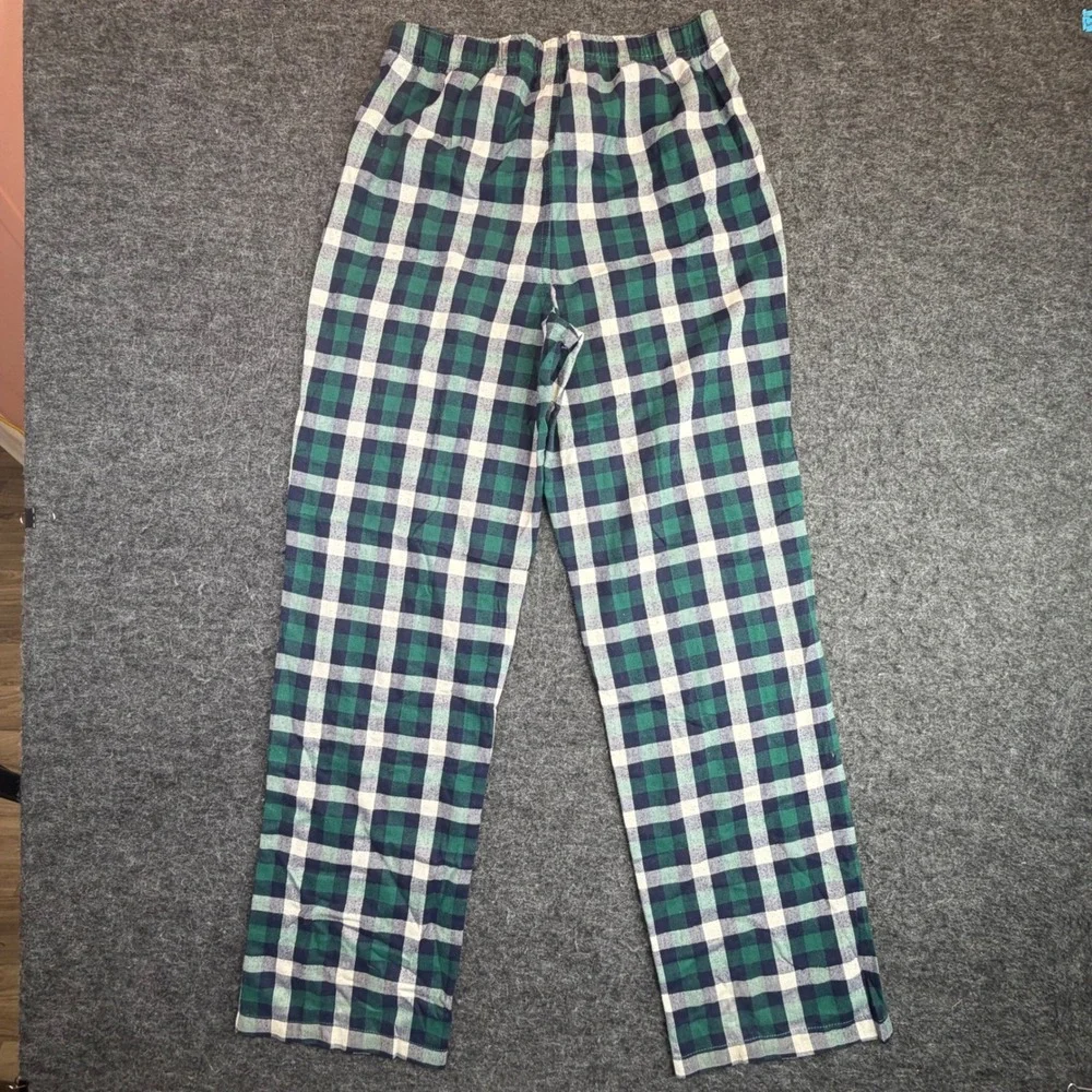 Gap Star Wars Pajama Pants Kids Size 14 Green‎ Plaid Recycled Sleepwear
